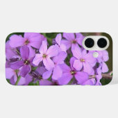 Paarse Wildflower iPhone Case (Achterkant (horizontaal))