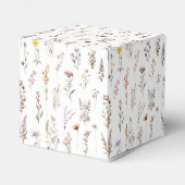 Paarse Wildflower Vrijgezellenfeest Custom Dank u Bedankdoosjes (Achterkant)