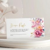 Paarse Wildflowers Luier Raffle Kaart