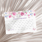 Paarse Wilflowers Funeral Share a Memory Kaart