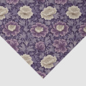 Paarse William Morris Style Floral Tissuepapier (Detail)