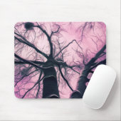 Paarse winterbomen, gestikt muismat (Met muis)
