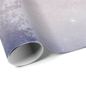 Paarse winterdennenbos cadeaupapier (Rol Hoek)