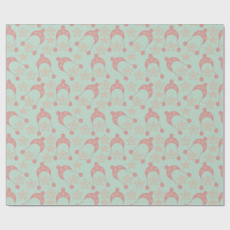 paarse winterhoed cadeaupapier