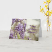 Paarse Wisteria Bloemen Bloemen Bloemen Geloof Ver Kaart (Gele Bloem)