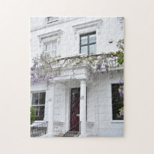 Paarse Wisteria Flowers Kensington Chelsea Londen Legpuzzel