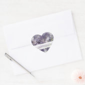 ©Paarse Wisteria fluisteren/bruiloft gunst Dank u Hart Sticker (Envelop)