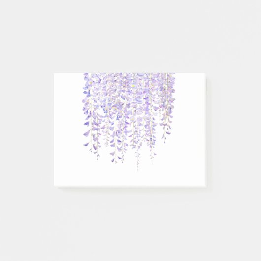 paarse wisteria in bloom waterverf 2021 post-it® notes (Voorkant)