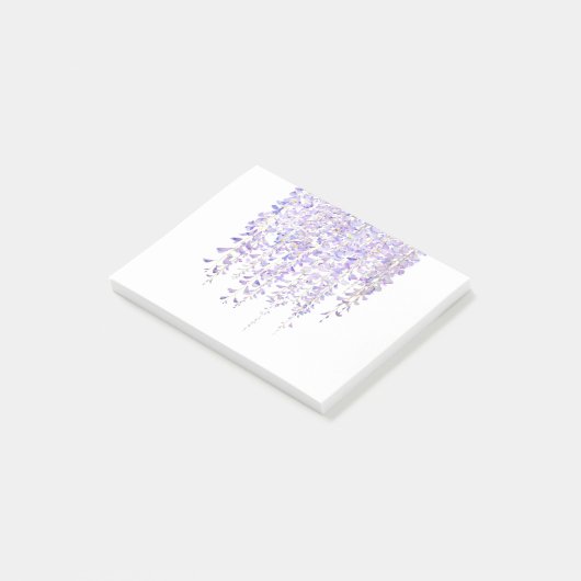 paarse wisteria in bloom waterverf 2021 post-it® notes (Schuin)