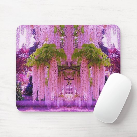 Paarse Wisteria in Japan Mousepad Muismat (Met muis)