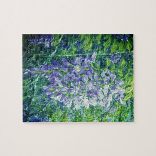 Paarse Wisteria Puzzel 8" x 10" Legpuzzel (Horizontaal)