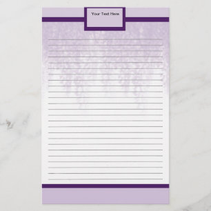 Paarse Wisteria Stationery Briefpapier