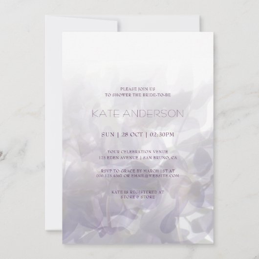 ©Paarse Wisteria String Lights Mason Jars Kaart (Achterkant)