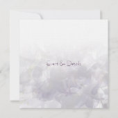 © Paarse Wisteria Whisper Wedding Invitting (Achterkant)