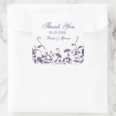 Paarse wit blauw dank u bruiloft gunst Labels (Tas)