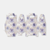 Paarse witgouden bloemen bedankdoosjes (Uitgevouwen)