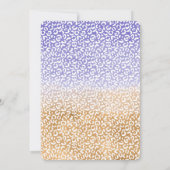 Paarse witgouden ombre luipaard print kaart (Achterkant)