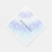 Paarse witte Aqua Blue Tie-kleurstof Servet (Hoek)