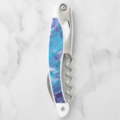 Paarse witte Aqua Kurkentrekker (Achterkant)