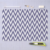 Paarse witte Chevron Tissuepapier (Craft)