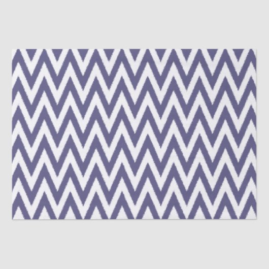 Paarse witte Chevron Tissuepapier (Voorkant)