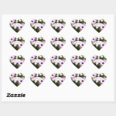 Paarse witte Daisy Flower Garden dank u Hart Sticker (Vel)