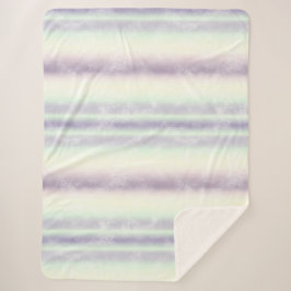 Paarse Witte Eenhoorn Droom Sherpa Deken