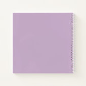 Paarse Witte Eenhoorn Tiara Kleine Schrijftablet Notitieboek (Achterkant)