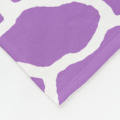 Paarse witte Giraffe Fleece Deken (Hoek)