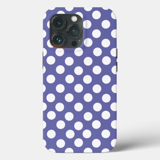 paarse witte pols Case-Mate iPhone case (Achterkant)