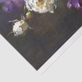 Paarse & Witte Rose Bouquet Decoupage Tissuepapier (Detail)