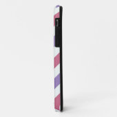 Paarse witte roze Chevron Zigzap Pattern Case-Mate iPhone Case (Achterkant/links)