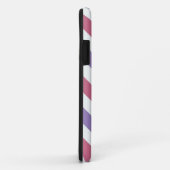 Paarse witte roze Chevron Zigzap Pattern Case-Mate iPhone Case (Achterkant/rechts)