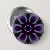 ~ Paarse witte roze groene BLING ~ Button (Voorkant /achterkant)