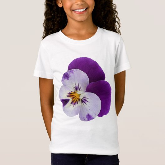 Paarse witte stekelroos t-shirt (Voorkant)