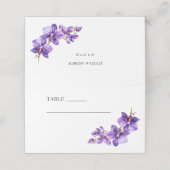 Paarse witte trendy bruiloft (Buitenkant ongevouwen)