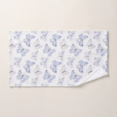  Paarse witte vlinders Bad Handdoek (Handdoek)