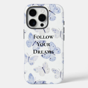  Paarse witte vlinders iPhone 16 Pro Hoesje