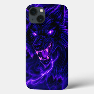 Paarse Wolf iPhone 13 Hoesje