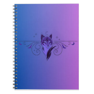 Paarse wolf notitieboek
