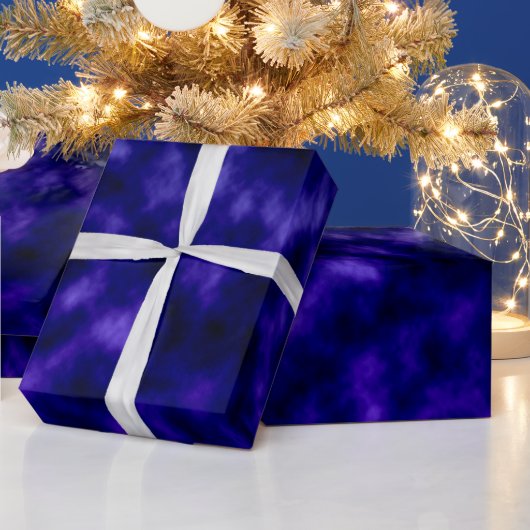 Paarse wolken cadeaupapier (Feestdagen)