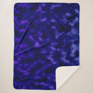 Paarse wolken sherpa deken