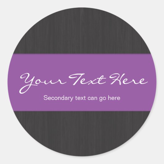 Paarse & Woodgrain  Stickers (Voorkant)