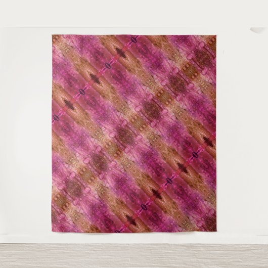 Paarse x 1974 Ikat 7 Wandkleed (Voorkant)