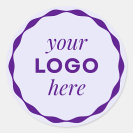 Paarse Zakelijke Logo Schaal Cirkel Sticker