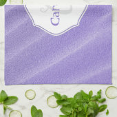 Paarse zand Ripples - Aangepaste keukenhanddoeken (Gevouwen)