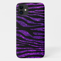 Paarse Zebra, glitter-Zebra, Zebraafdrukken, strip