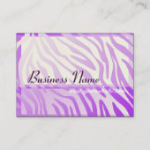 Paarse Zebra gradiënt Grenzen grote Visitekaartjes (Achterkant)