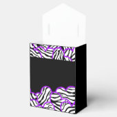 Paarse zebra hart Sweet 16 verjaardag cadeau doos Bedankdoosjes (Geopend)
