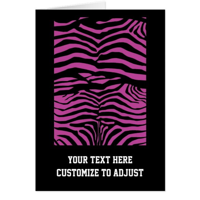 Paarse zebra-printpatroon (Voorkant)